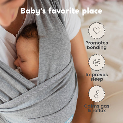 CuddleCarry™ Baby Wrap – Comfortable, machine-washable newborn carrier.