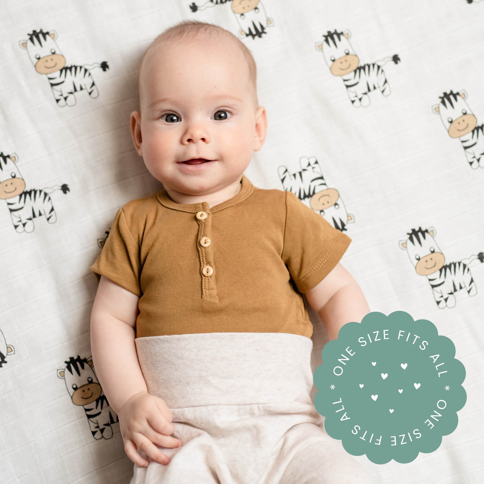 CuddleBug Muslin Cotton Swaddle Blankets (4 Pack) – Safari Friends design. Made from 100% premium muslin cotton, these extra-large, breathable 4x4 ft swaddles provide lightweight comfort and cozy security for better sleep.